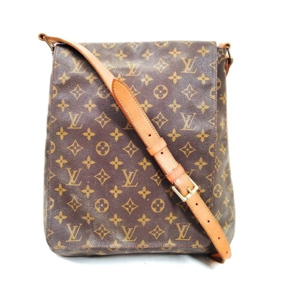 100% Authentic Louis Vuitton Musette Brown Monogram Shoulder Bag - Picture 1 of 9
